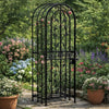 Homy Wine Rack Cabinet with Lock | Holds 35 Bottles | Black Wrought Iron
