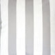 Keo Outdoor Throw Pillow Cover | Silver White Wide Stripes | 20" Square