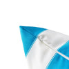 Keo Outdoor Lumbar Throw Pillow Cover | Blue & White Wide Stripes | 14x20