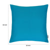 Outdoor Indoor Throw Pillow Cover | Aqua Blue Polyester | 20x20" Square