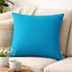 Outdoor Indoor Throw Pillow Cover | Aqua Blue Polyester | 20x20" Square