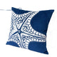 Throw Pillow Cover | Starfish Design | Coastal Indigo Velvet 20" Square