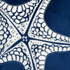 Throw Pillow Cover | Starfish Design | Coastal Indigo Velvet 20" Square