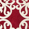 Dery 20x20 Square Throw Pillow Cover | Double Sided Red Velvet Vintage