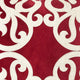 Dery 20x20 Square Throw Pillow Cover | Double Sided Red Velvet Vintage