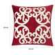Dery 20x20 Square Throw Pillow Cover | Double Sided Red Velvet Vintage