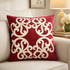 Dery 20x20 Square Throw Pillow Cover | Double Sided Red Velvet Vintage