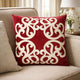 Dery 20x20 Square Throw Pillow Cover | Double Sided Red Velvet Vintage