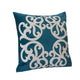 Dery 20x20 Square Throw Pillow Cover | Double Sided Green Velvet Vintage