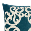 Dery 20x20 Square Throw Pillow Cover | Double Sided Green Velvet Vintage