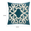 Dery 20x20 Square Throw Pillow Cover | Double Sided Green Velvet Vintage