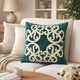 Dery 20x20 Square Throw Pillow Cover | Double Sided Green Velvet Vintage