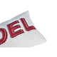 Holiday Throw Pillow Cover | NOEL Red & White Sherpa Textured | 14x20 Lumbar