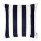 Keo Accent Pillow Cover | Navy Blue & White Stripes | 20" Square