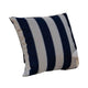 Keo Accent Pillow Cover | Navy Blue & White Stripes | 20" Square