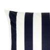 Keo Accent Pillow Cover | Navy Blue & White Stripes | 20" Square