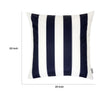 Keo Accent Pillow Cover | Navy Blue & White Stripes | 20" Square