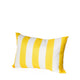 Keo Accent Lumbar Pillow Cover | Yellow Cover & White Stripes | 14x20