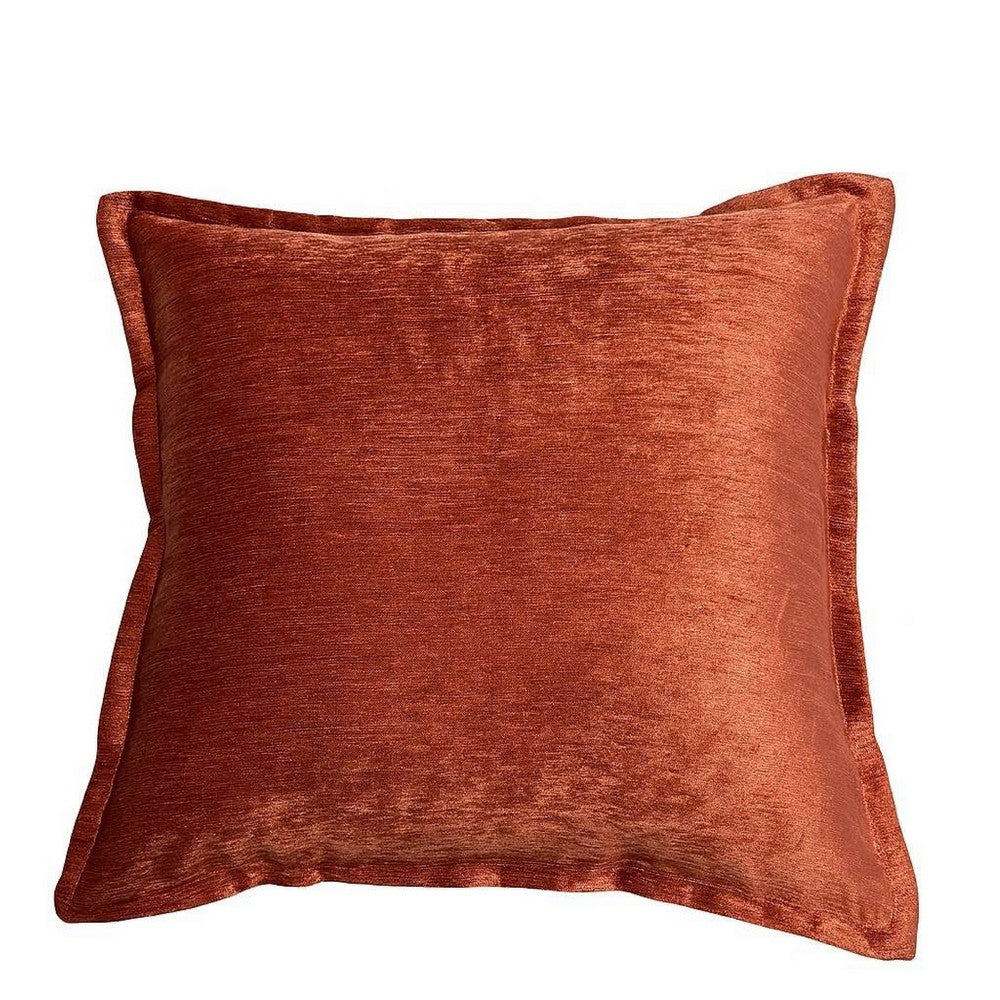 Dey Throw Pillow Cover | Rose Copper Brown Velvet | Luxe Shine | 20" Square