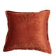 Dey Throw Pillow Cover | Rose Copper Brown Velvet | Luxe Shine | 20" Square