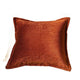 Dey Throw Pillow Cover | Rose Copper Brown Velvet | Luxe Shine | 20" Square