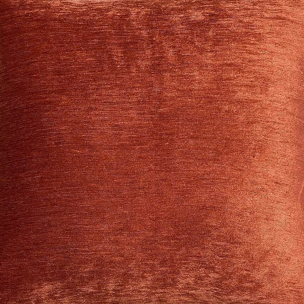 Dey Throw Pillow Cover | Rose Copper Brown Velvet | Luxe Shine | 20" Square