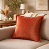 Dey Throw Pillow Cover | Rose Copper Brown Velvet | Luxe Shine | 20" Square