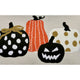 Lumbar Throw Pillow Cover | Hallow Pumpkin Embroidered | Black Linen 14x20