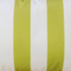 Keo Outdoor Lumbar Pillow | Wide Lime Green & White Stripes | 14x20