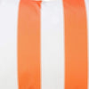 Keo Outdoor Lumbar Pillow | Wide Orange & White Horizontal Stripes | 14x20