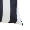 Keo Outdoor Lumbar Pillow | Wide Black & White Horizontal Stripes | 14x20