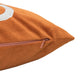 Dery Throw Pillow | Vintage Vine Accented Orange Velvet | 20" Square
