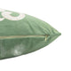 Dery Throw Pillow | Vintage Vine Accented Green Velvet | 20" Square