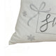 Christmas Throw Pillow | Let It Snow Green Knit Hat Design | 20" Square