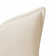 Hez Lumbar Throw Pillow | Flexible Ivory Fabric with Tailored Edges | 16x24