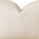 Hez Lumbar Throw Pillow | Flexible Ivory Fabric with Tailored Edges | 16x24