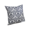 Ary Throw Pillow | Black & White Baroque Skull Design | 20" Square