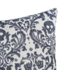 Ary Throw Pillow | Black & White Baroque Skull Design | 20" Square
