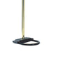 Kyle Arch Floor Lamp | 4 Square Crystal Shades | Black Gold Adjustable Arms