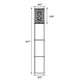 Corner Floor Lamp | 3 Shelves | Floral Carved | White Shade | Brown Wood