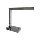 L Shaped LED Desk Lamp | USB & Power Outlet | Rocker Switch | Chrome Metal