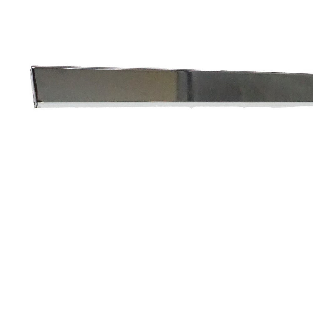 L Shaped LED Desk Lamp | USB & Power Outlet | Rocker Switch | Chrome Metal