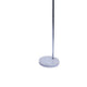 Arch Floor Lamp | Lattice Crystal Shade | Chrome Metal | Round Marble Base