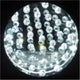 Accent Table Lamp | Square Crystal LED Panel | 22" Black Pewter