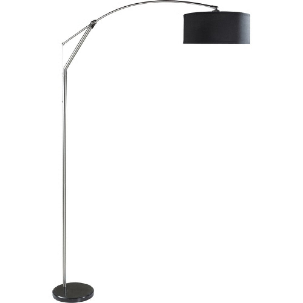 Arch Floor Lamp | Adjustable Arm & Black Genuine Marble Base | 81"