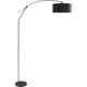 Arch Floor Lamp | Adjustable Arm & Black Genuine Marble Base | 81"