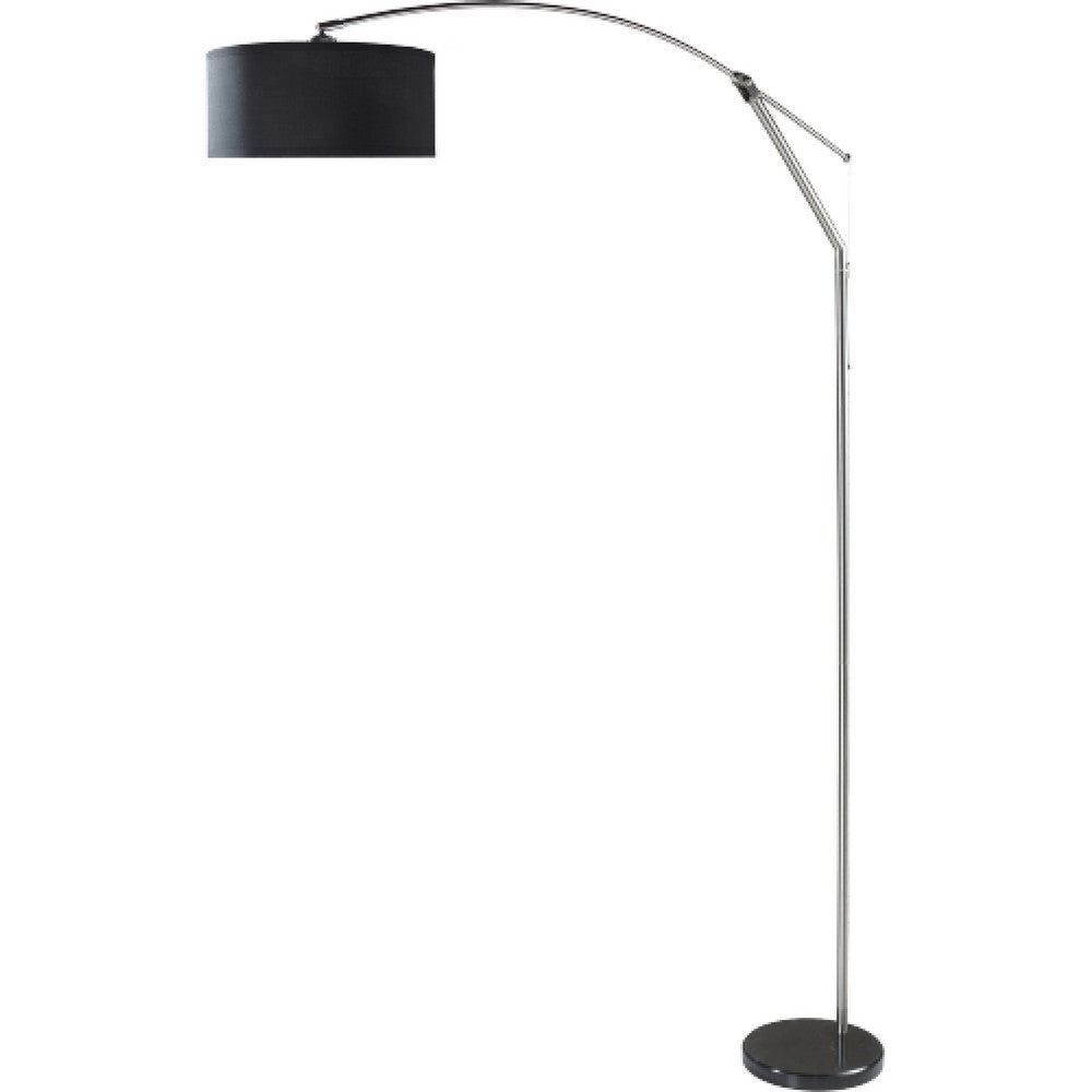 Arch Floor Lamp | Adjustable Arm & Black Genuine Marble Base | 81"
