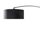 Arch Floor Lamp | Adjustable Arm & Black Genuine Marble Base | 81"
