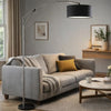 Arch Floor Lamp | Adjustable Arm & Black Genuine Marble Base | 81"