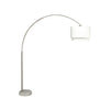 Modern Floor Lamp with Dual White Shade | Round Marble Base | 81"